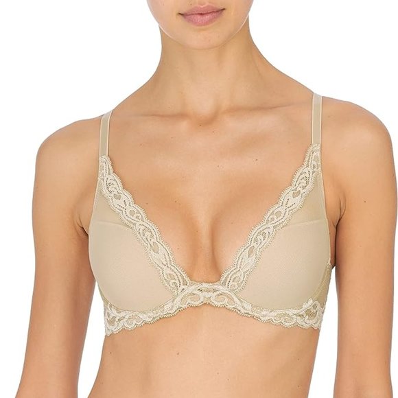 Women's Natori Feathers Cafe Lace Bra Size: 34C - Picture 1 of 3